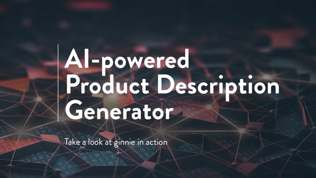 Auto Generate Product Descriptions Using NLG - ginnie