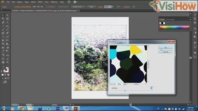Apply Pixelate Effect to Image in Adobe Illustrator CS6 - VisiHow