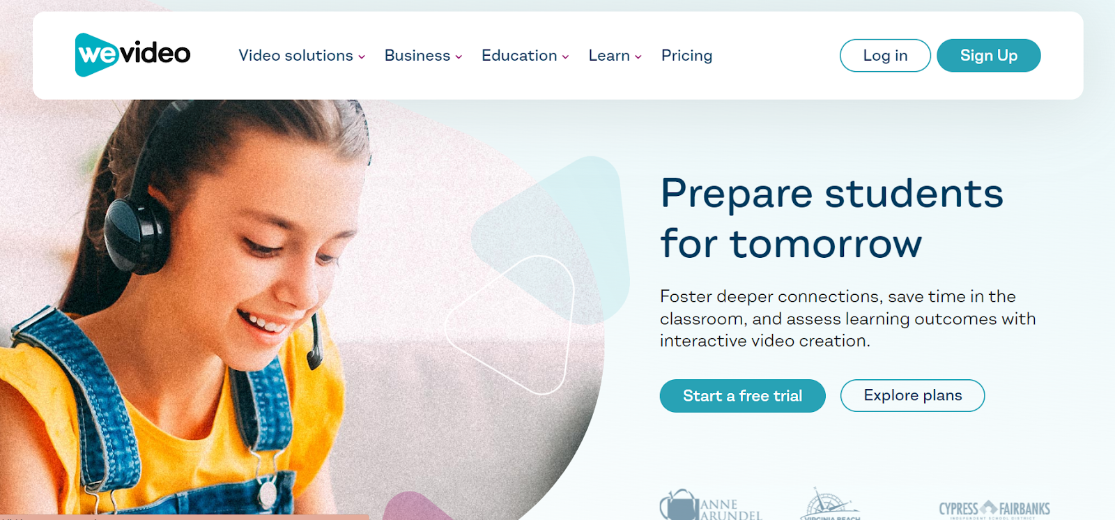 WeVideo helps students prepare for tomorrow.