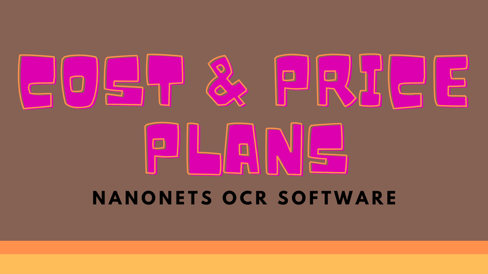 Nanonets OCR Software Pricing