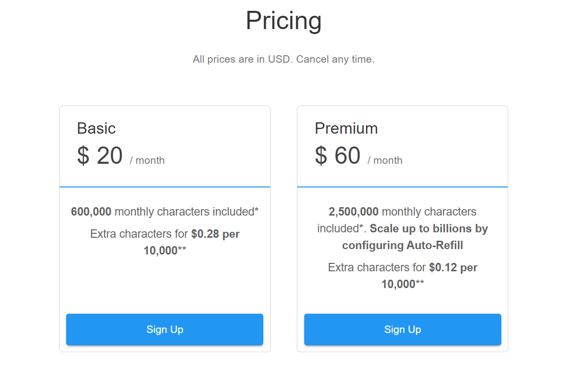 Pricing