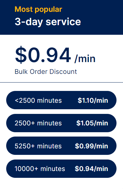 3-Day Service