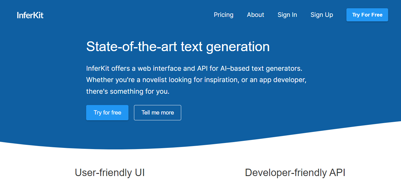 Inferkit: An Advanced AI Writing Tool