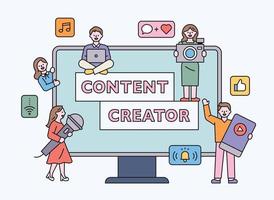 Content Creator Vector Art, Icons, and Graphics for Free Download