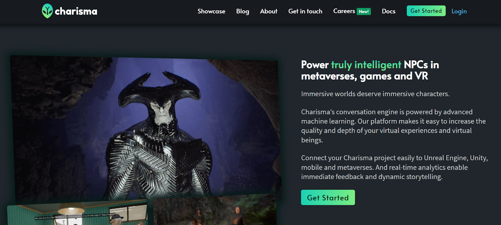 Charisma AI Story Writing Software creates games with discussions or content with live chatting scripts.