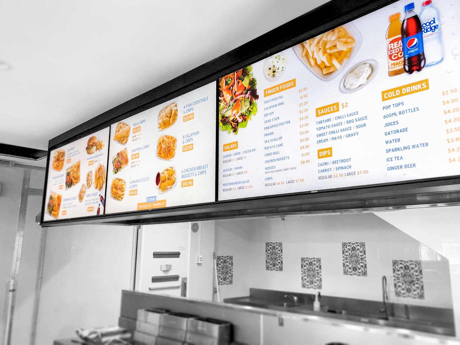 Digital Menu Boards For Restaurants & Cafes » Amped Digital