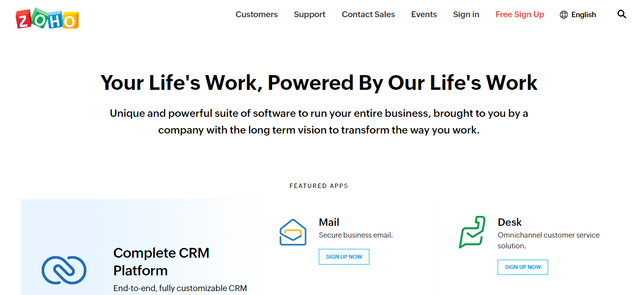 CRM: Zoho