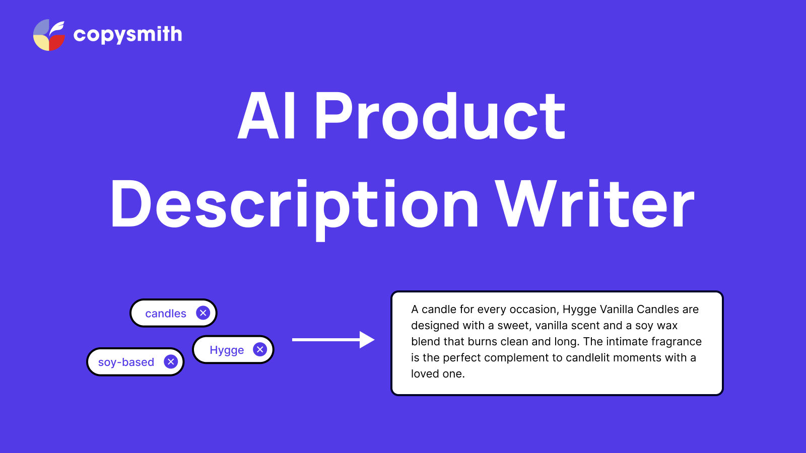 AI Product Description Writer - Instant AI Product Description Generator  (GPT-3) by Copysmith | Shopify App Store