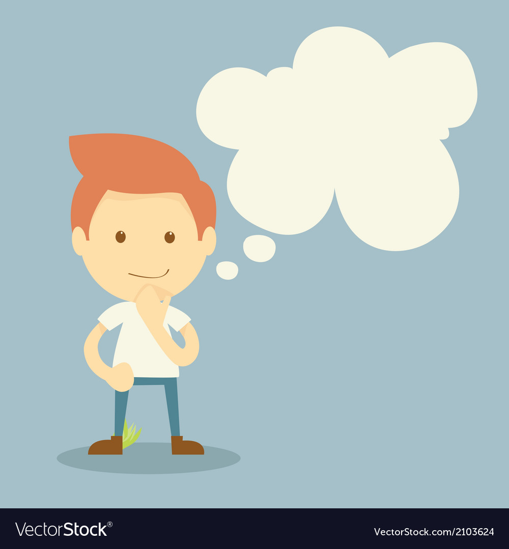 Thinking Royalty Free Vector Image - VectorStock