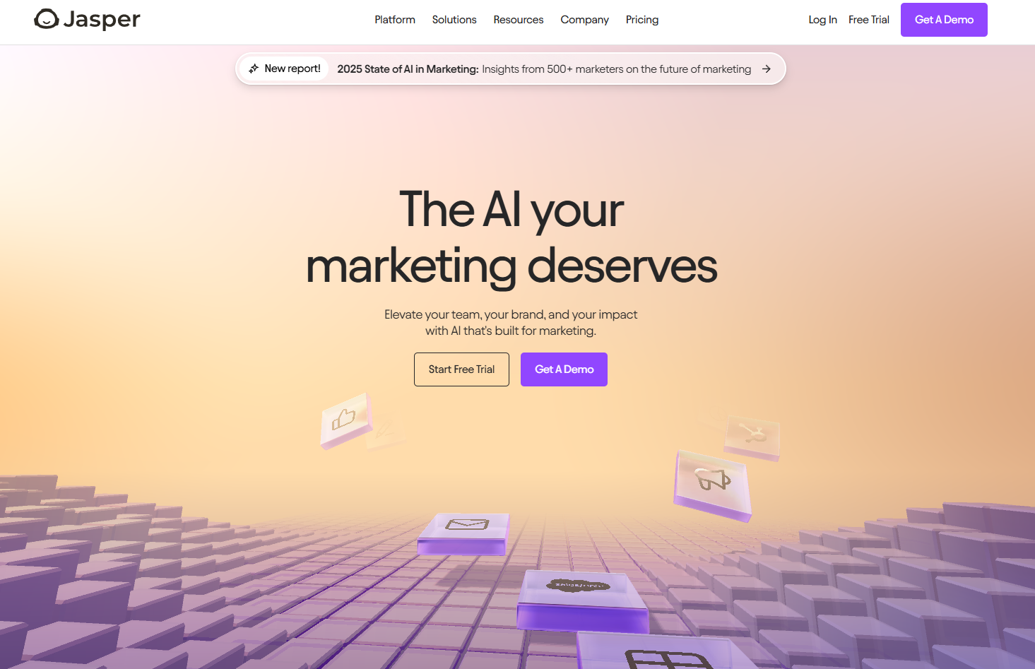 Jasper AI Homepage