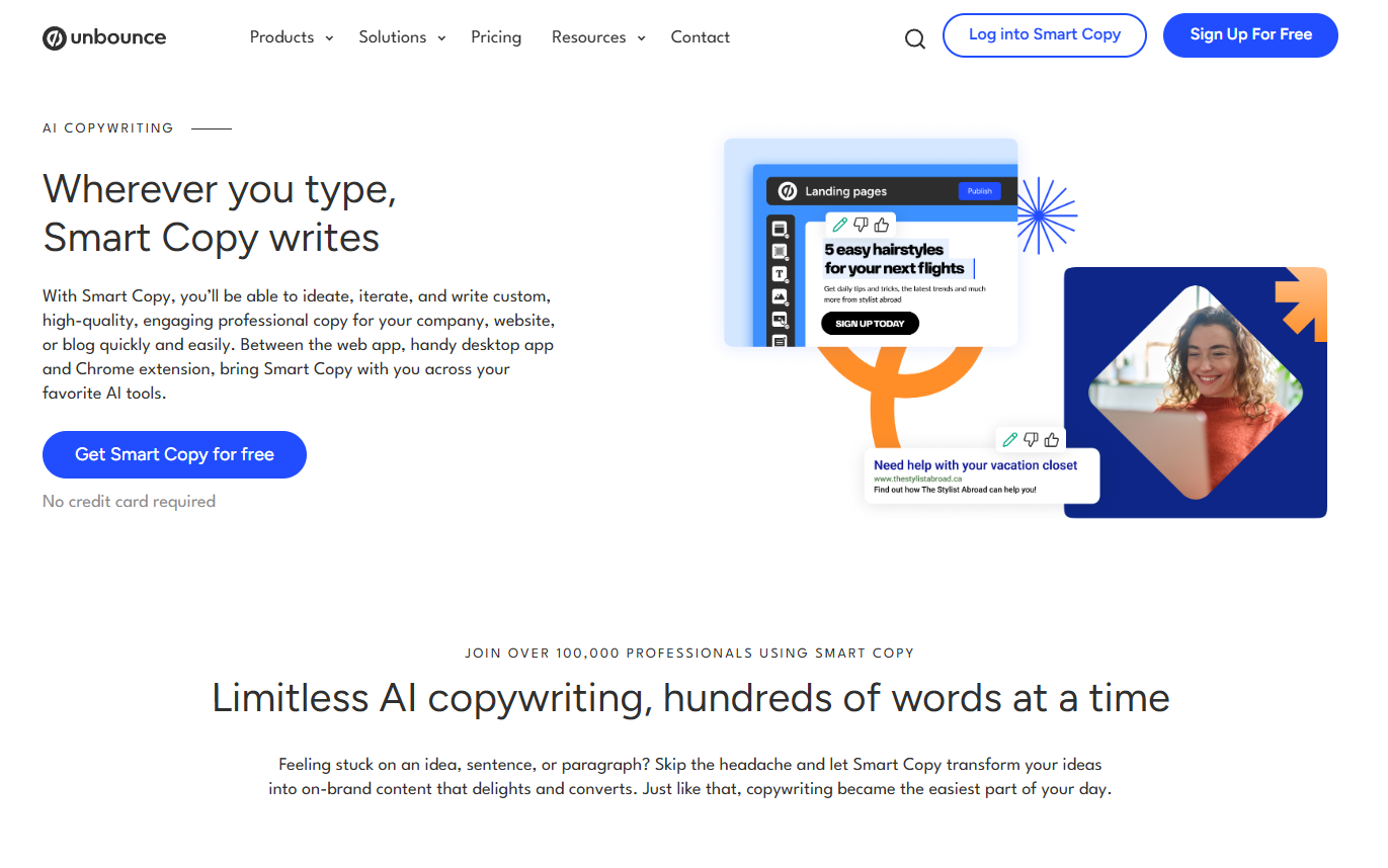 Unbounce Homepage
