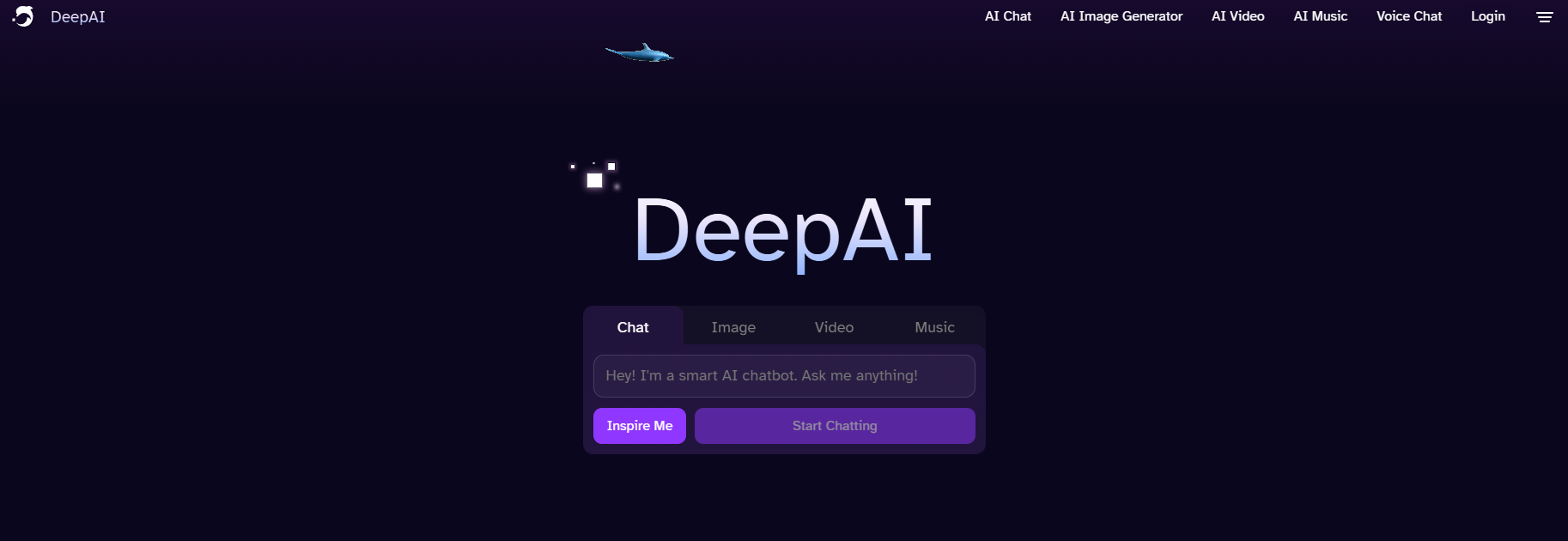 DeepAI Homepage