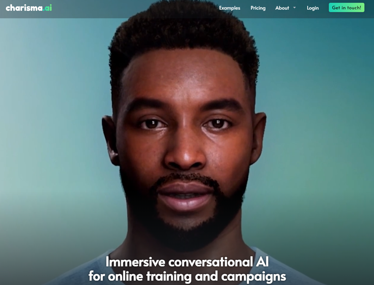 Charisma AI Homepage