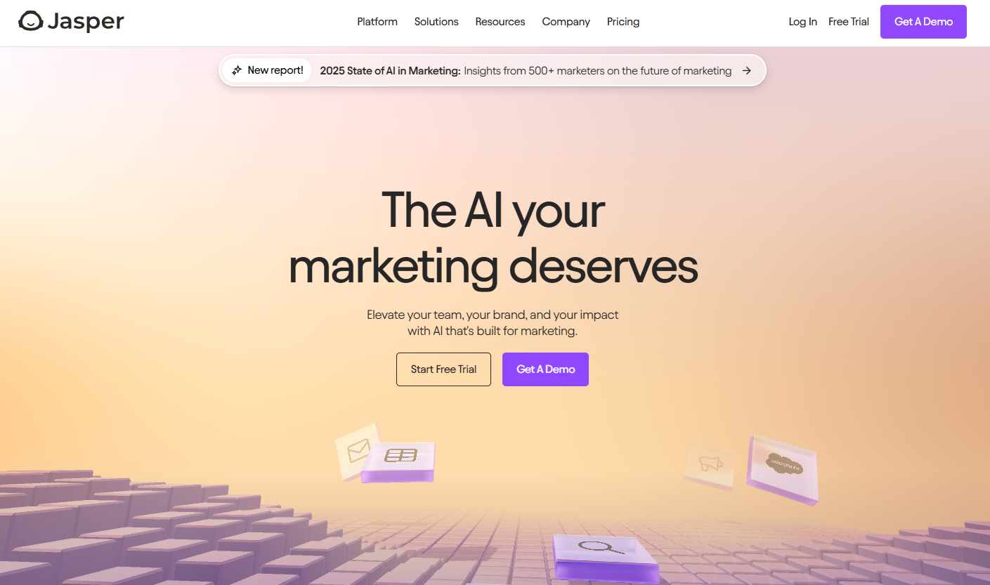 Jasper.ai Homepage