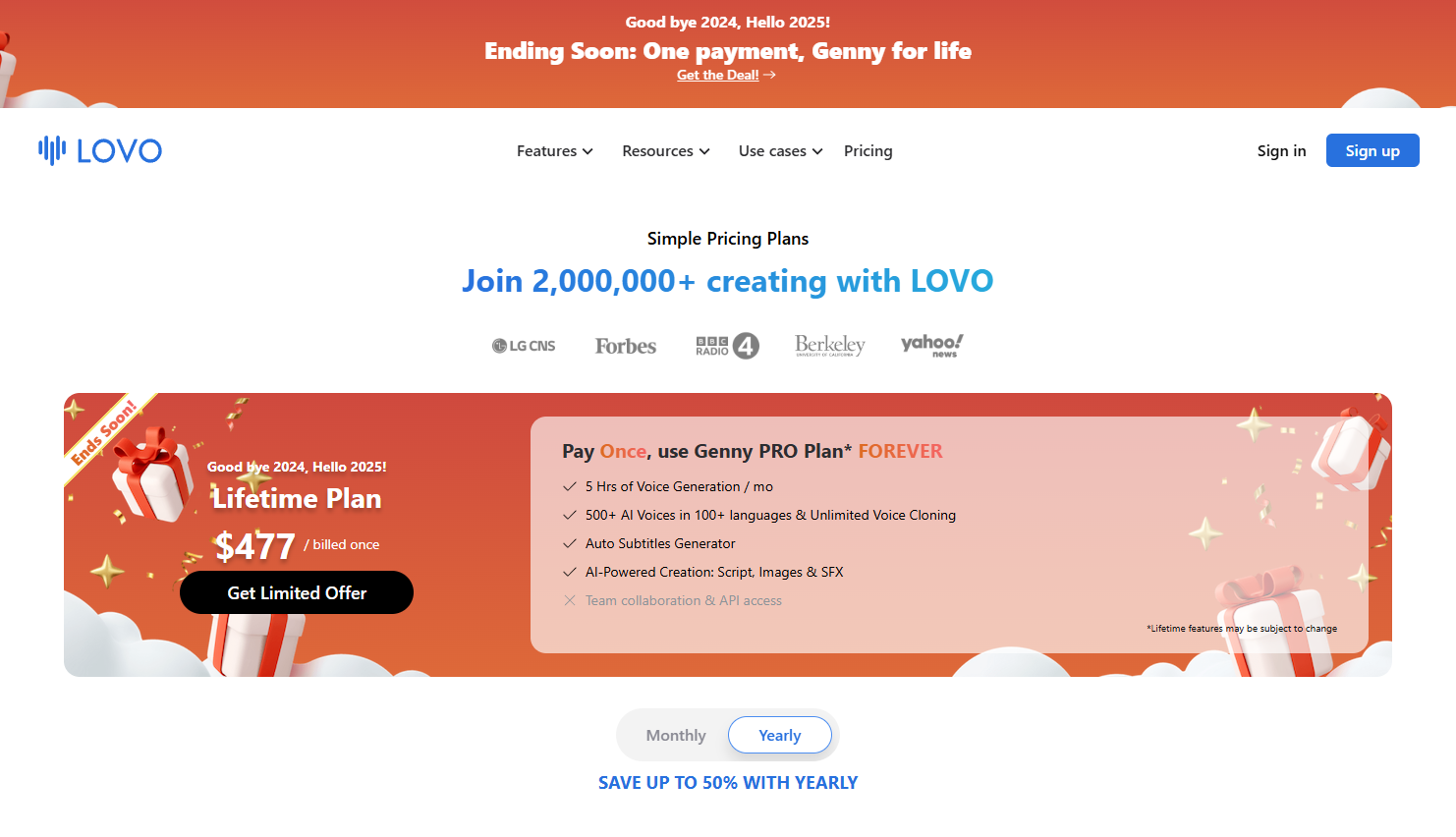 Lovo.ai Pricing