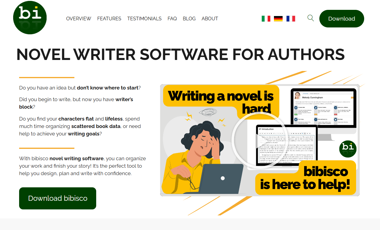 Bibisco Novel Writer Software