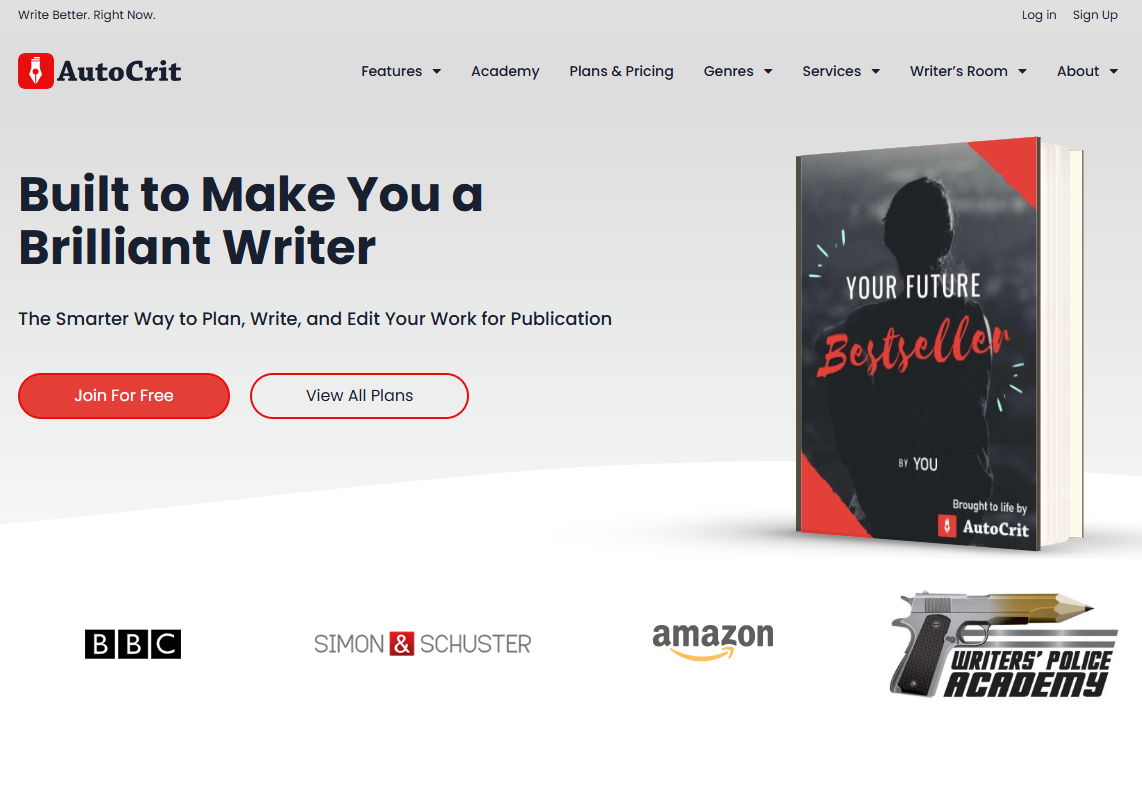 Autocrit writing app