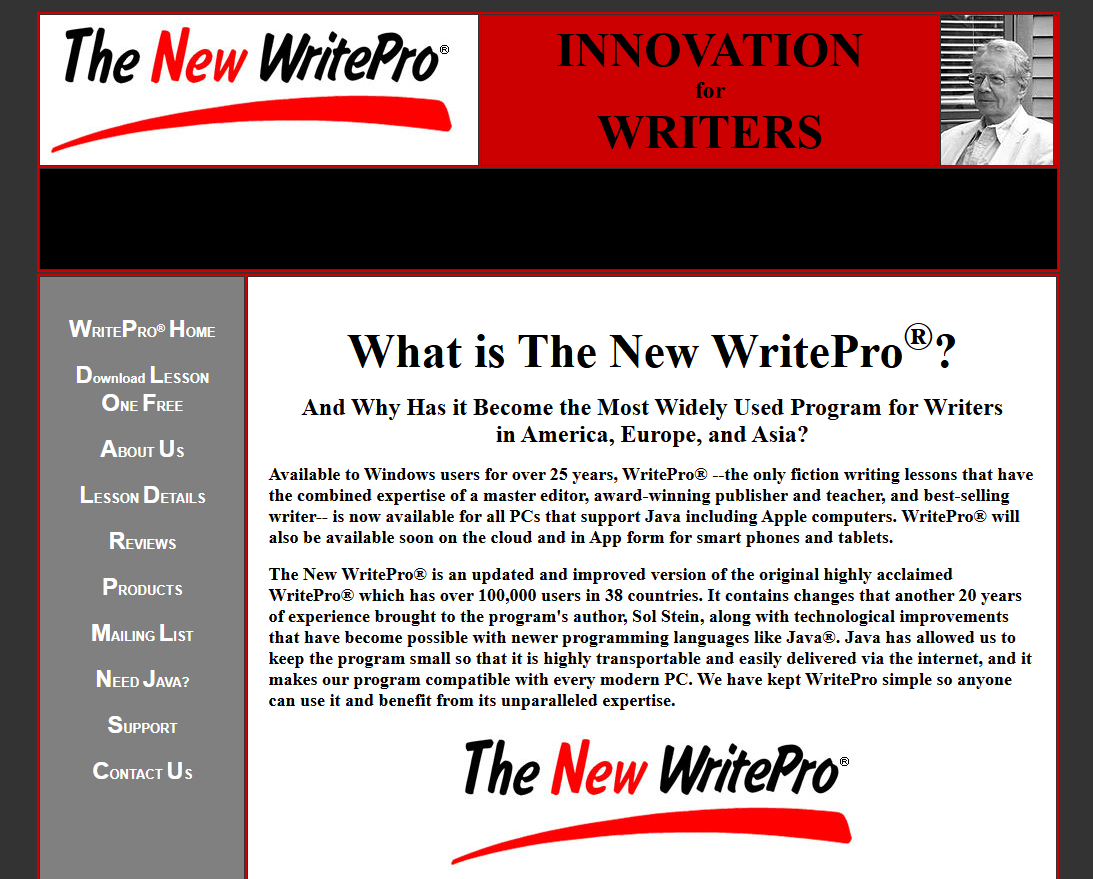 WritePro Homepage