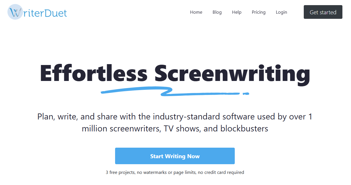 Writerduet Homepage
