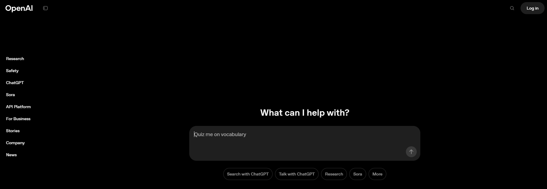 OpenAI Homepage