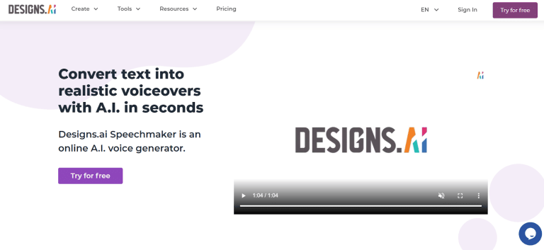 SpeechMaker AI Voice Generator By Designs.ai: Detailed Review