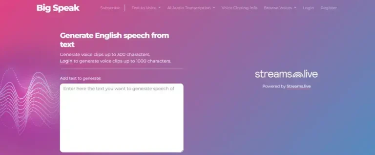 Big Speak AI Voice Generator: A Detailed Review