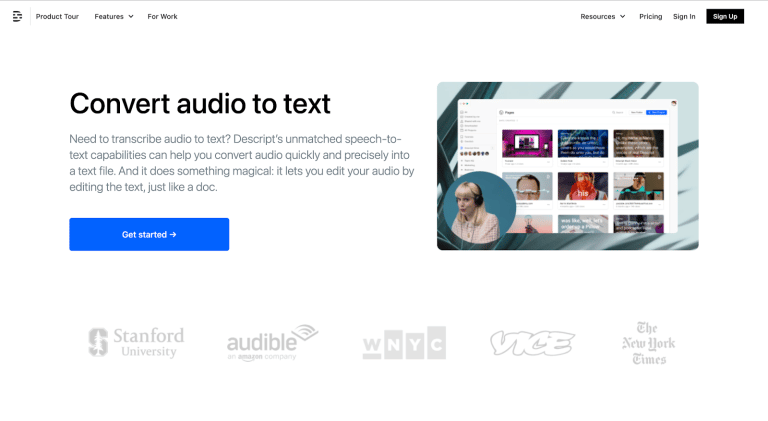 Audio-To-Text Converter Descript: A Review