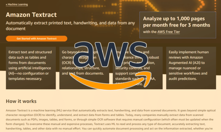 Amazon Textract: OCR Software | Review