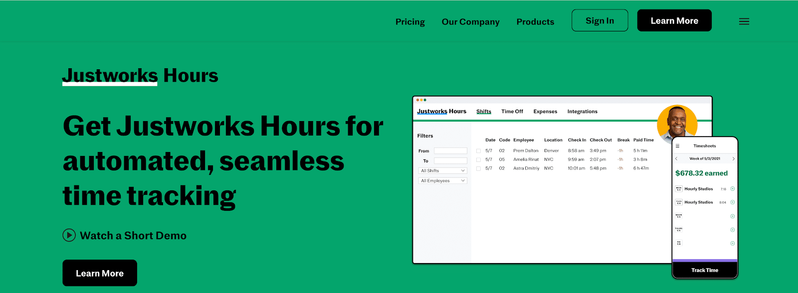 A Review Of Justworks Hours The Time Clock App With GPS