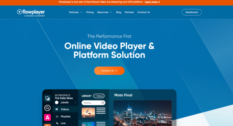 Transform Video Content Experience With Flowplayer Website Video Player