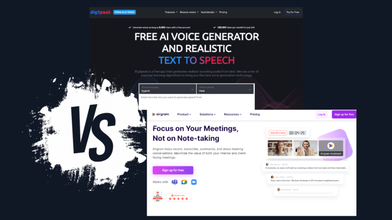 BigSpeak AI VS Airgram: A Comprehensive Comparison