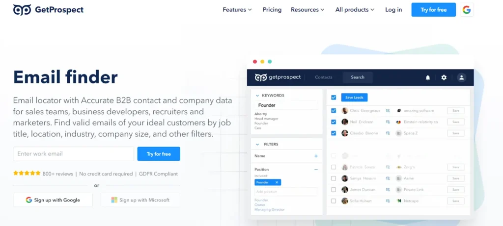 Source: GetProspect