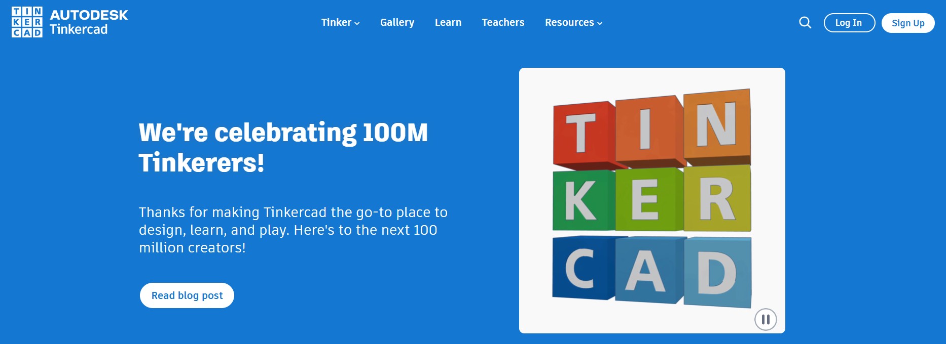 Tinker Program Best CAD Software for 3D Printing Beginners