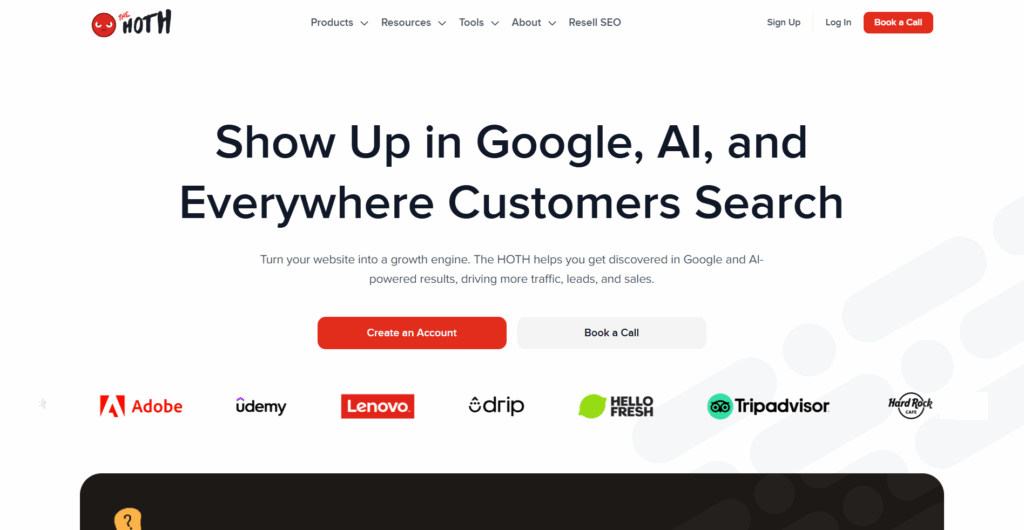 The Hoth homepage