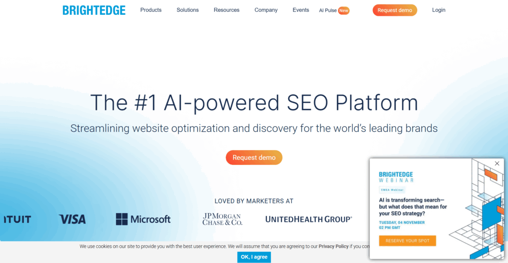 BrightEdge homepage