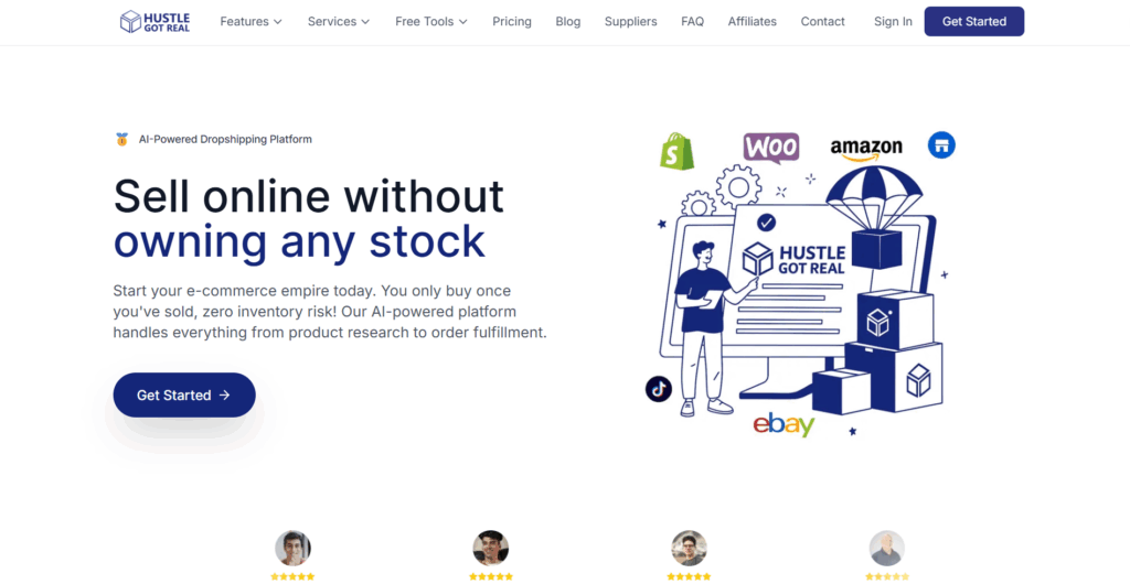 Hustle Got Real homepage