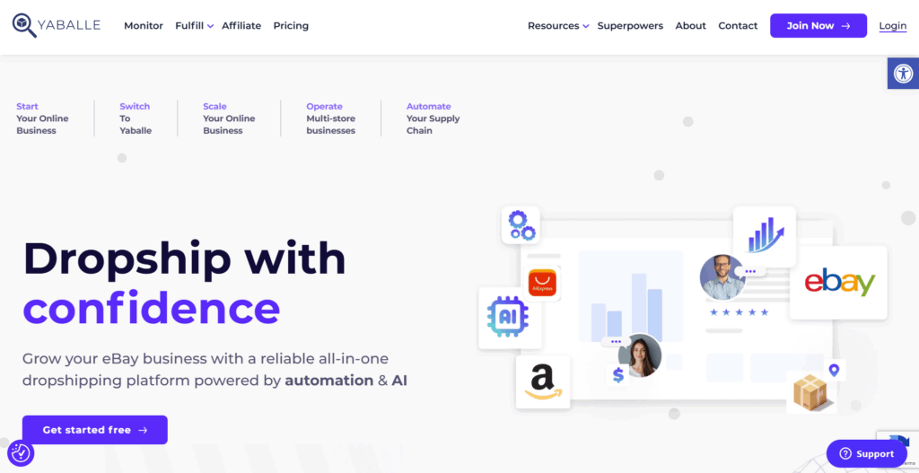 Yaballe homepage