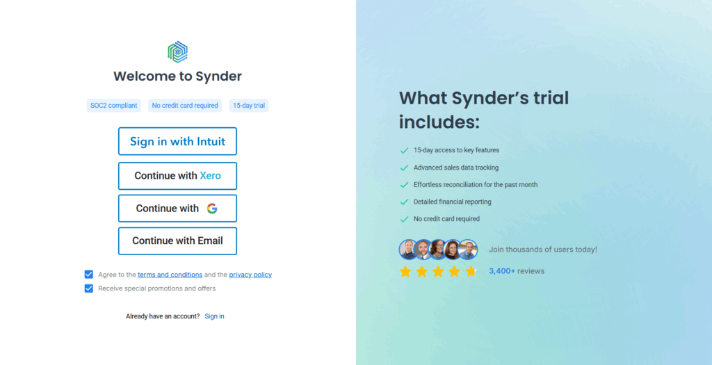 Synder Homepage