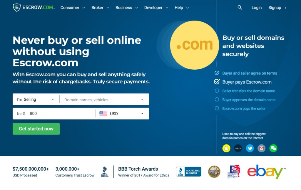 Escrow.com Integration: Safe, Regulated Payments