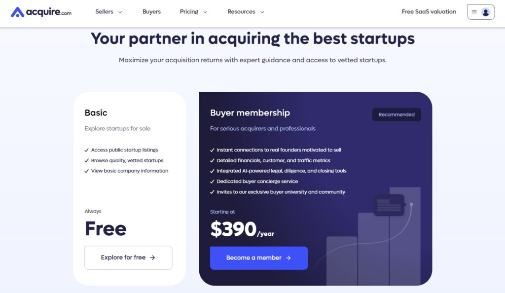 Why Choose Acquire.com?
