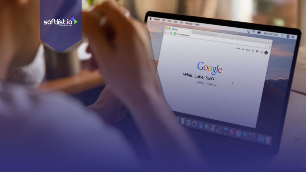 Laptop screen showing Google search bar.