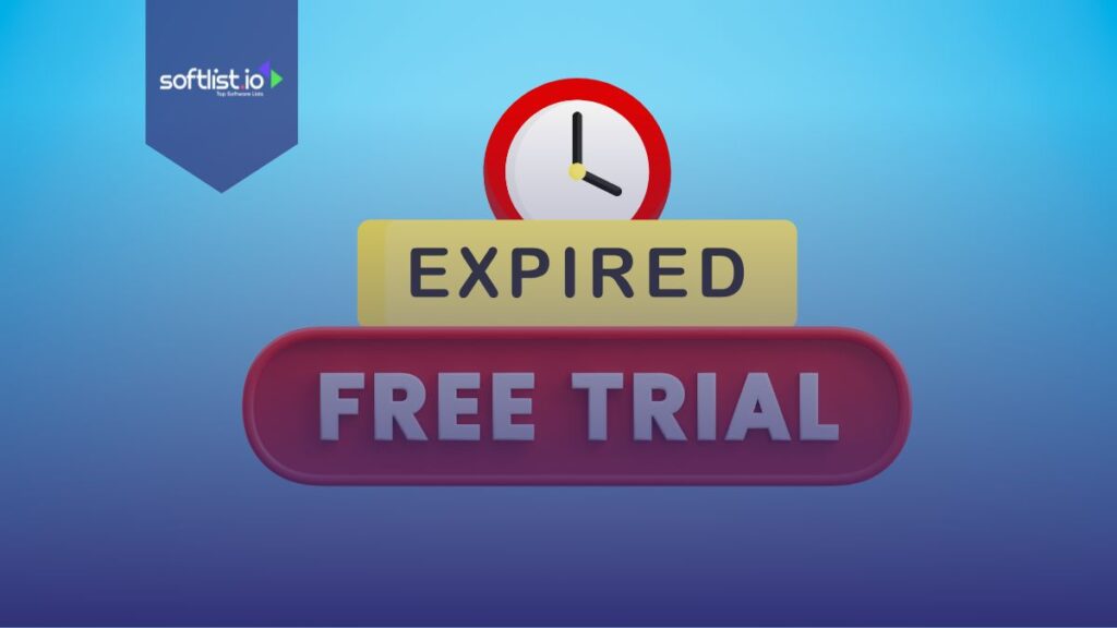 Expired Free Trial text in blue background.