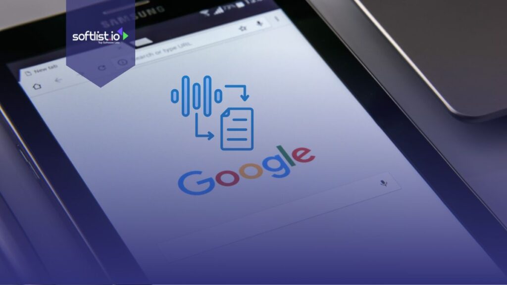 Samsung Tablet dissplay Google Browser on screen