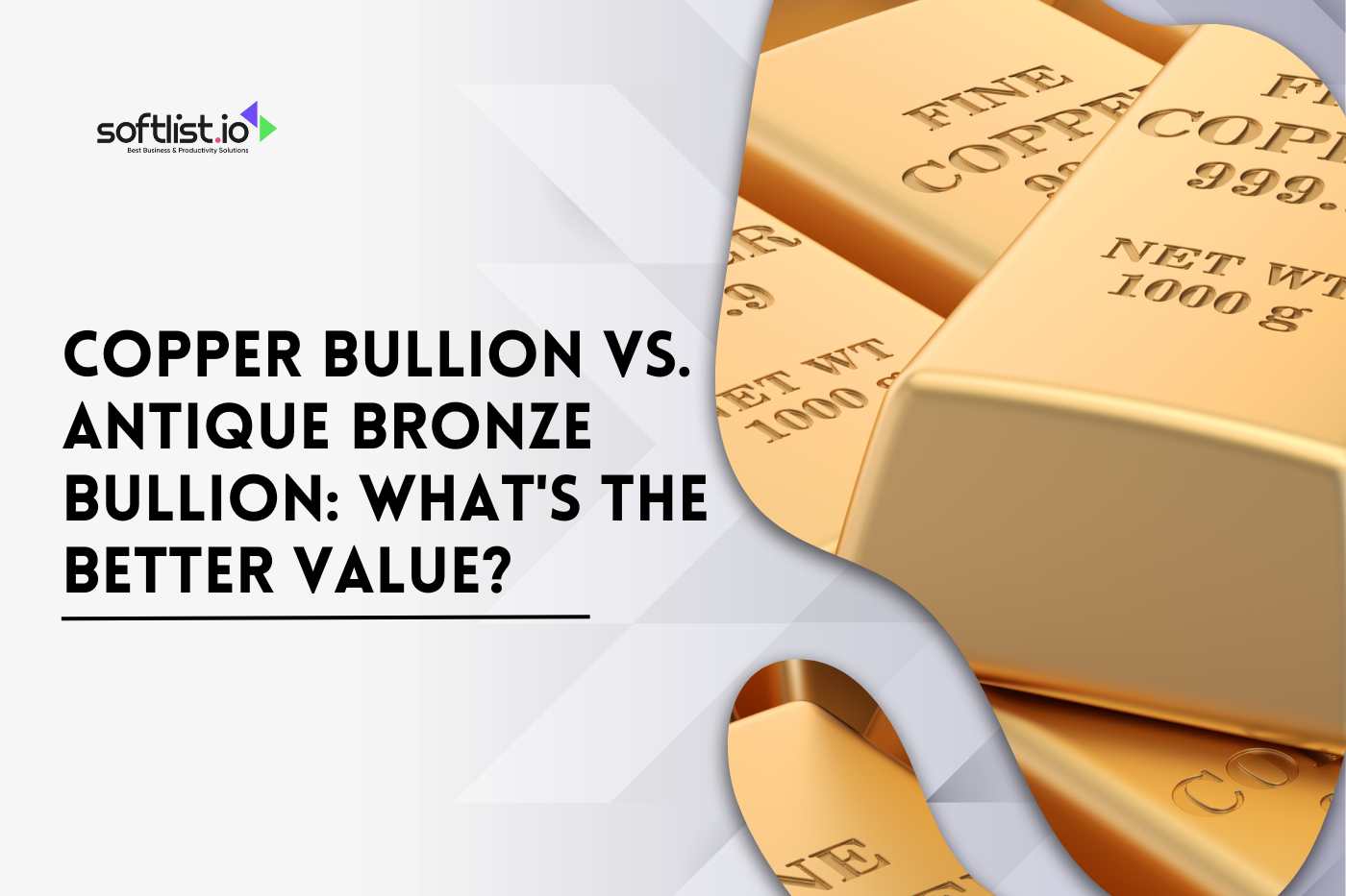 Copper Bullion vs. Antique Bronze Bullion: What's the Better Value?