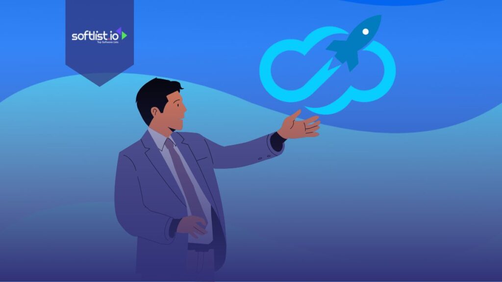 A man showing the Expandi IO logo in a blue background.