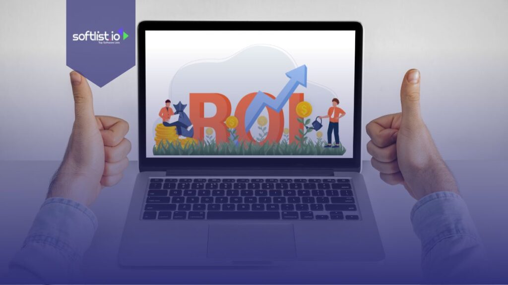 ROI graphics in a laptop screen.