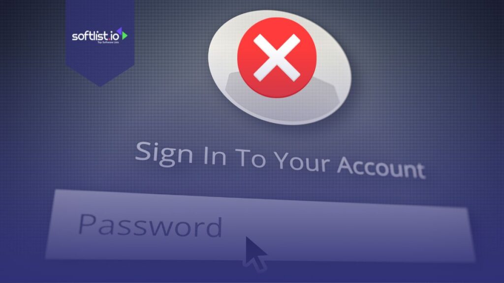 Error login page in grey background