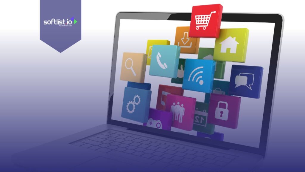 Online software on a laptop