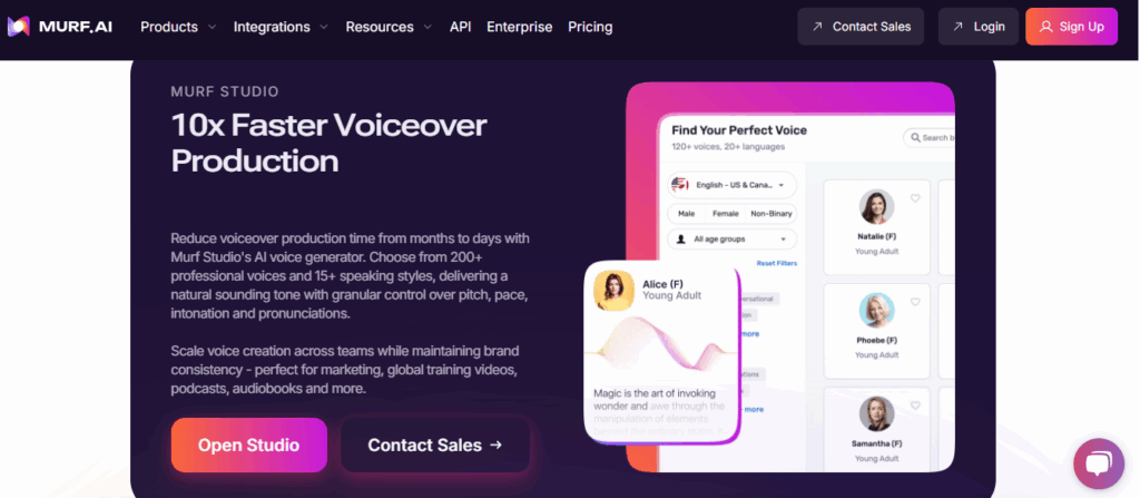 Murf ai features: Faster Rendering Times