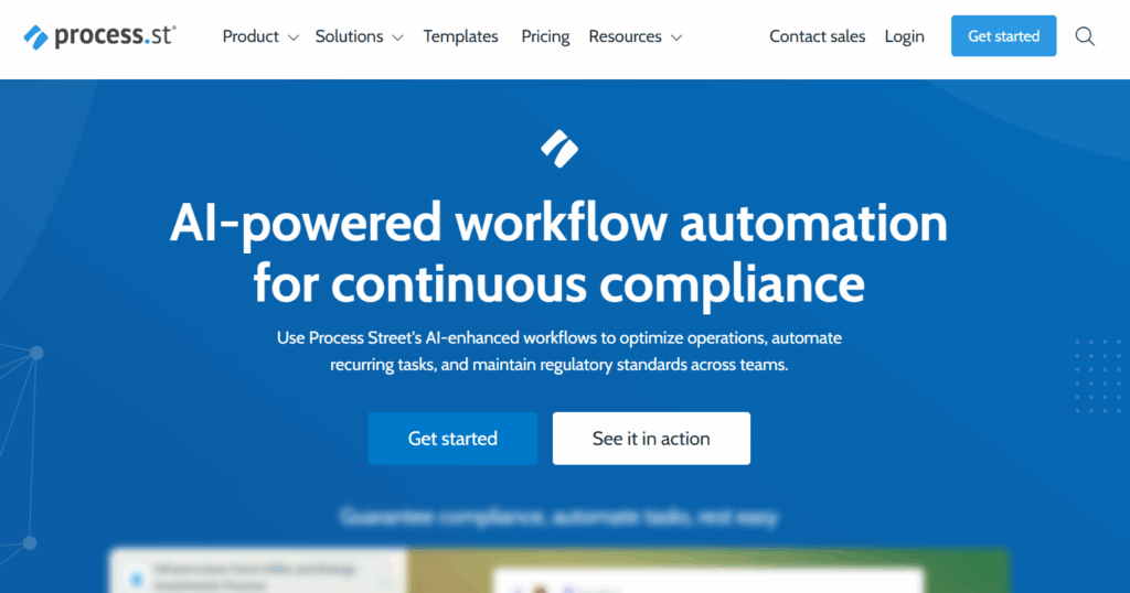 process street homepage